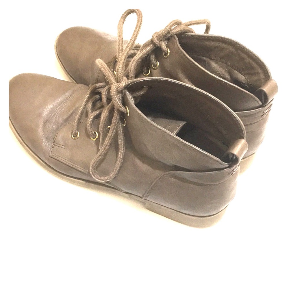 Free People Faux Leather Ankle Booties